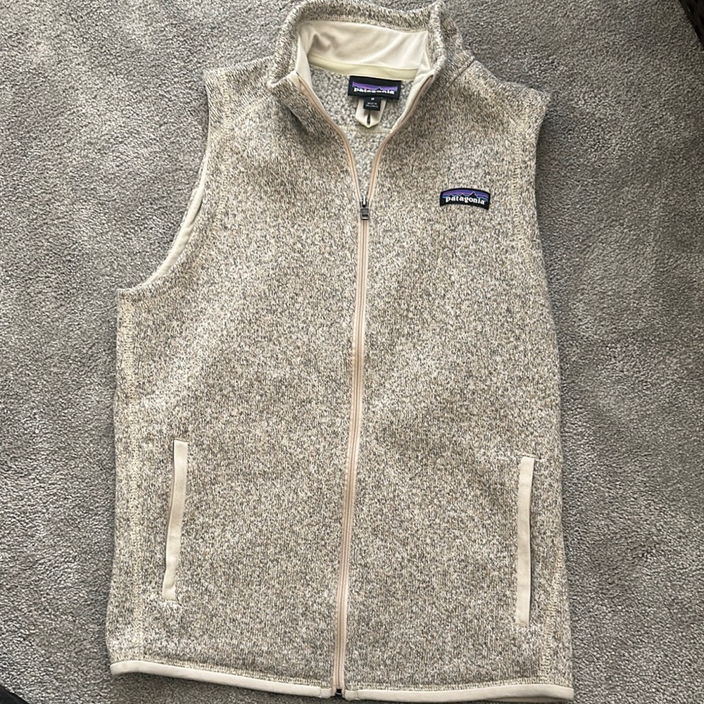 Patagonia Cream Fleece Vest